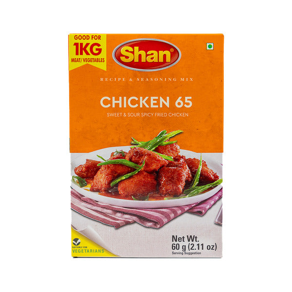 Shan Sweet & Sour Spicy Fried Chicken 65 Recipe & Seasoning Mix