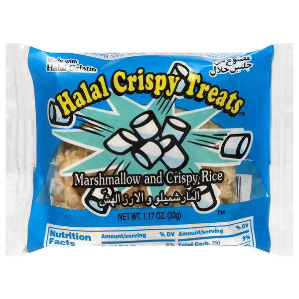 Halal Crispy Treats Marshmallow and Crispy Rice