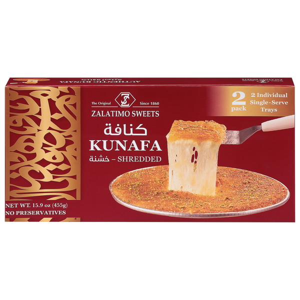 Zalatimo Sweets Kunafa, Shredded, 2 Pack