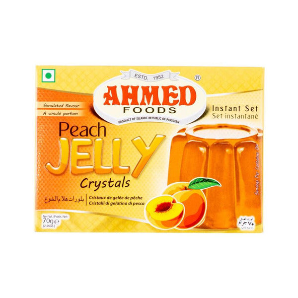Ahmed foods Peach Jelly Crystals Instant Set Jello