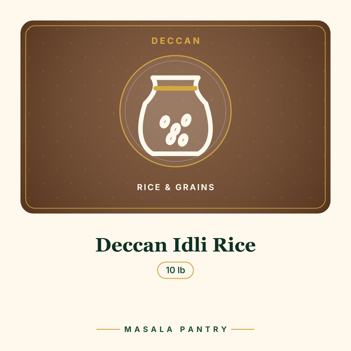 Deccan Idli Rice