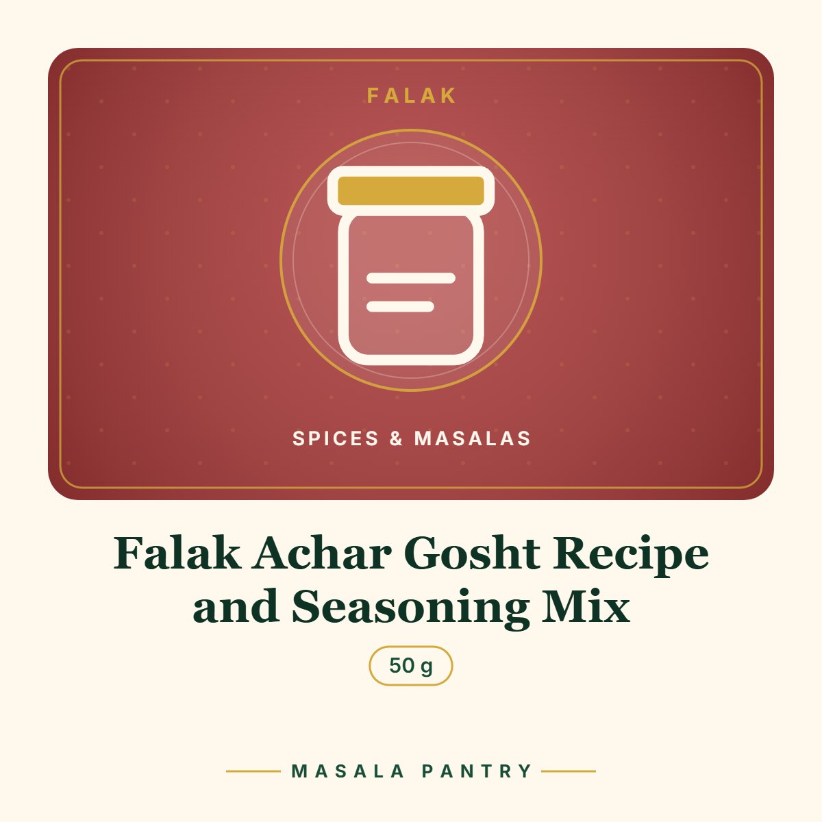 Falak Achar Gosht Recipe and Seasoning Mix
