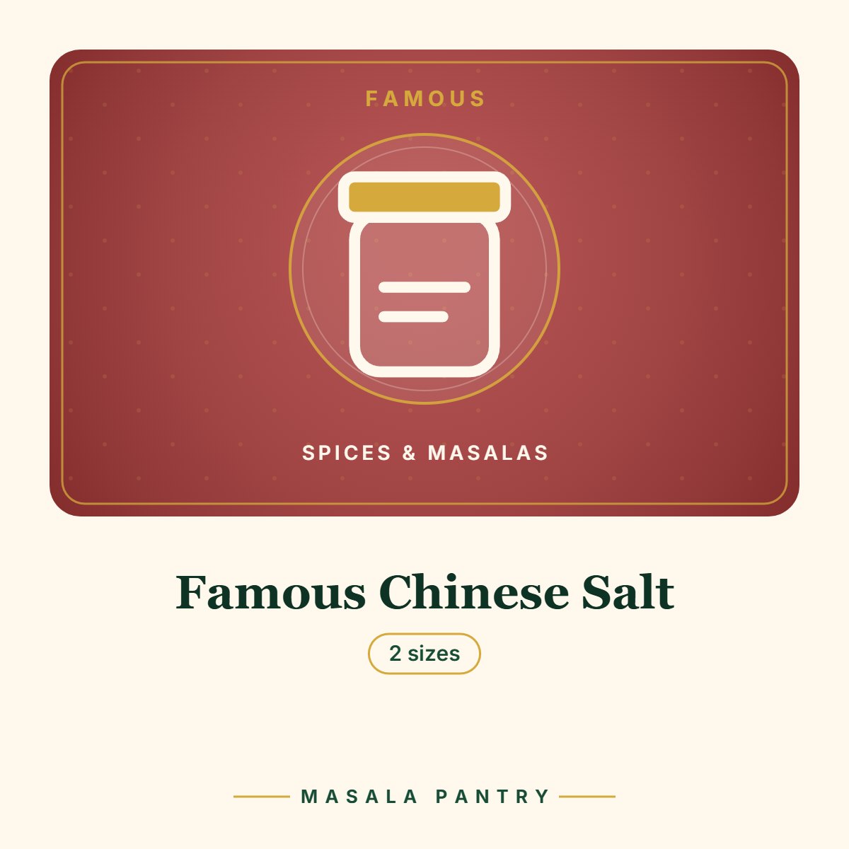 Famous Chinese Salt
