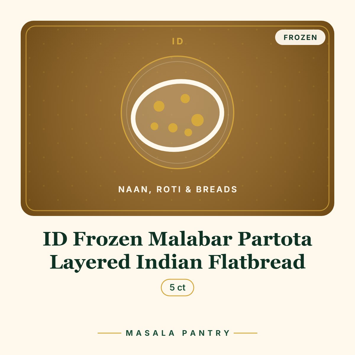 ID Frozen Malabar Partota Layered Indian Flatbread