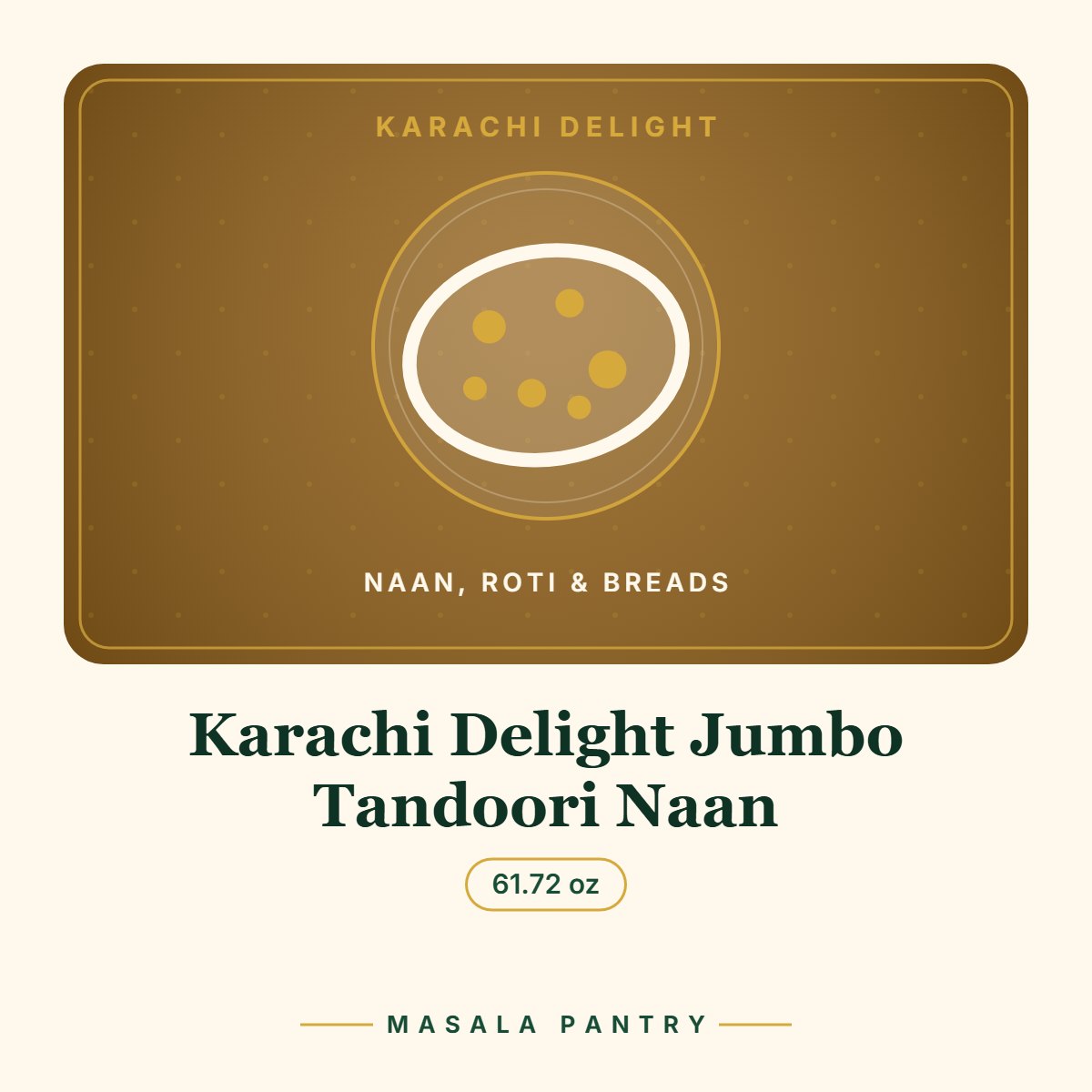 Karachi Delight Jumbo Tandoori Naan