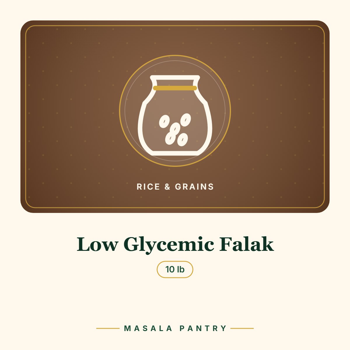 Low Glycemic Falak