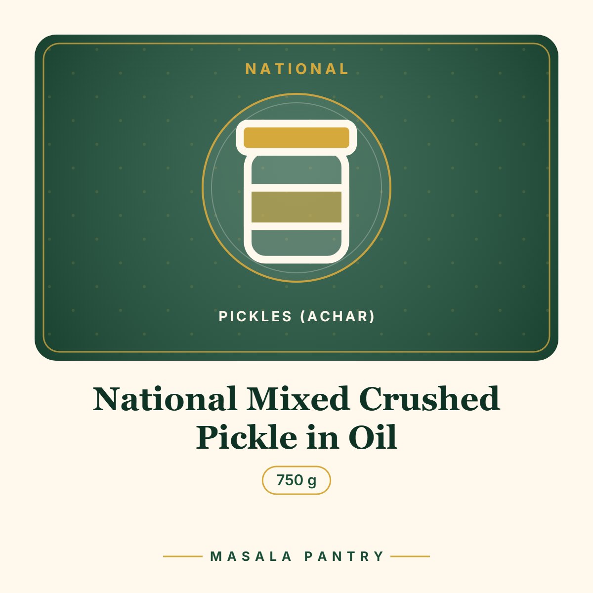 National Mixed Crushed Pickle in Oil