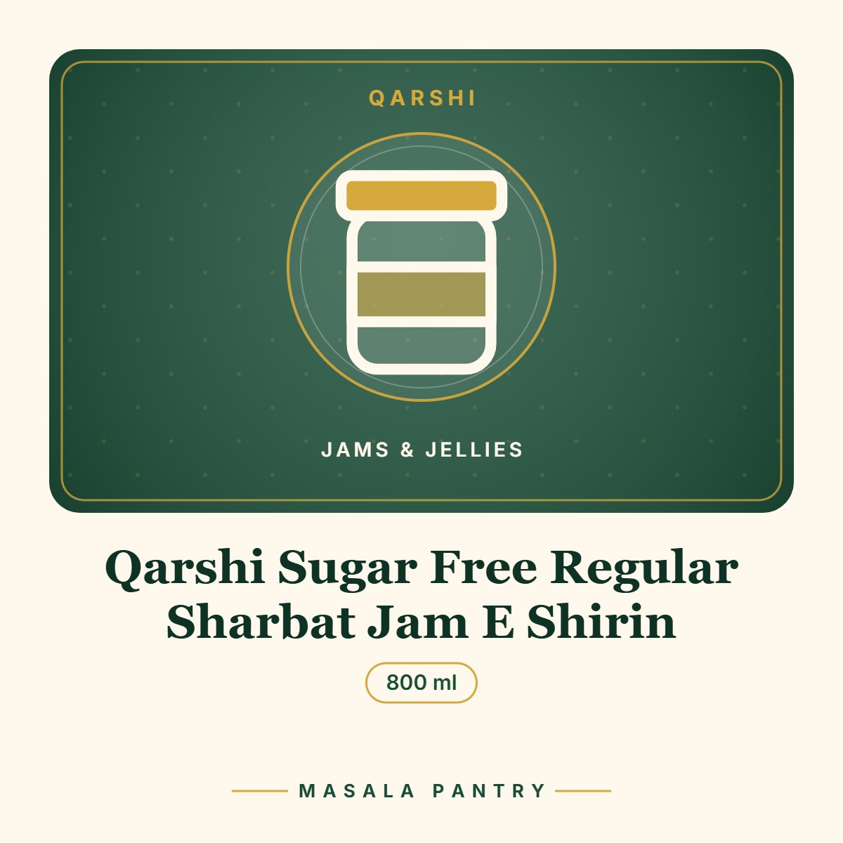 Qarshi Sugar Free Regular Sharbat Jam E Shirin