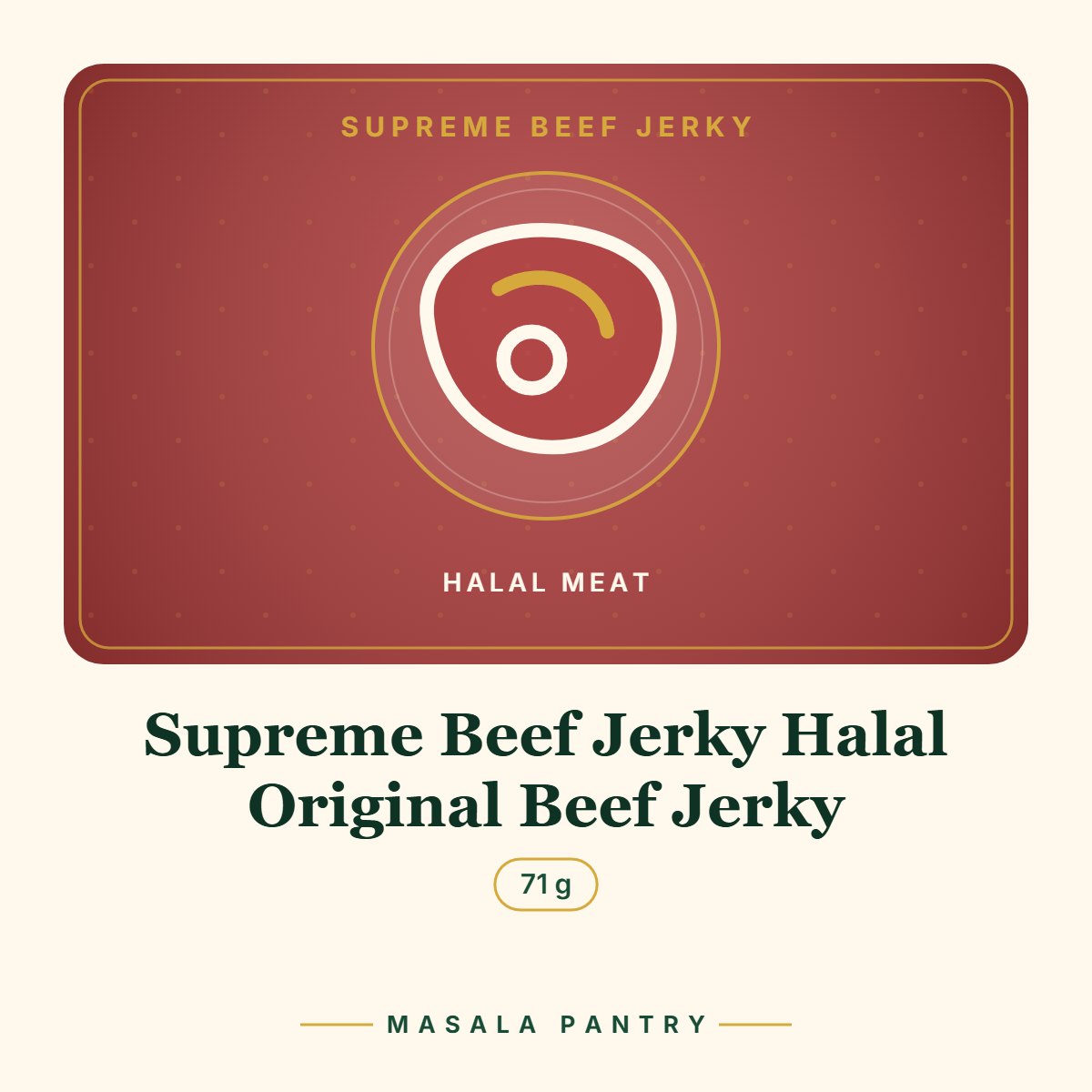 Supreme Beef Jerky Halal Original Beef Jerky