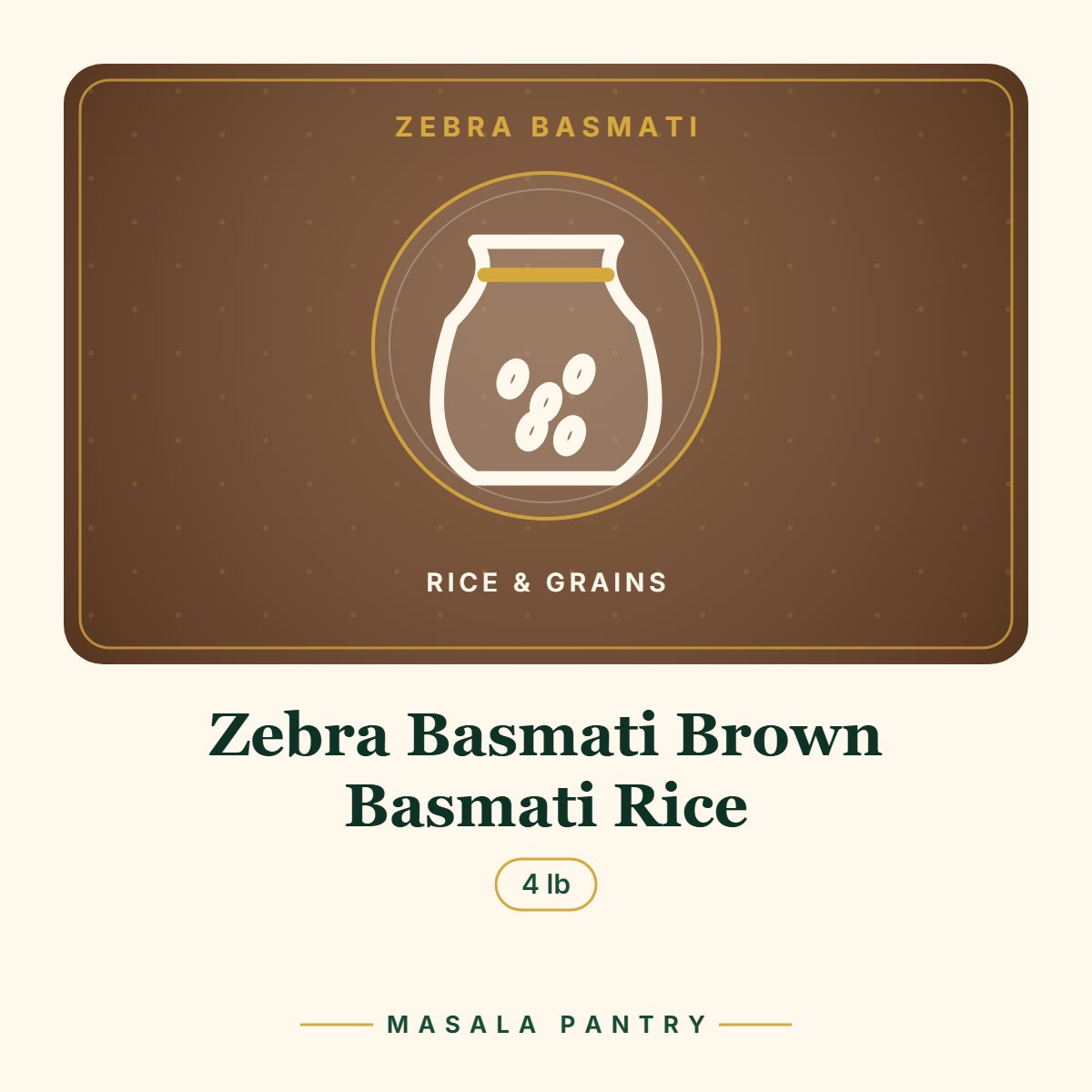 Zebra Basmati Brown Basmati Rice