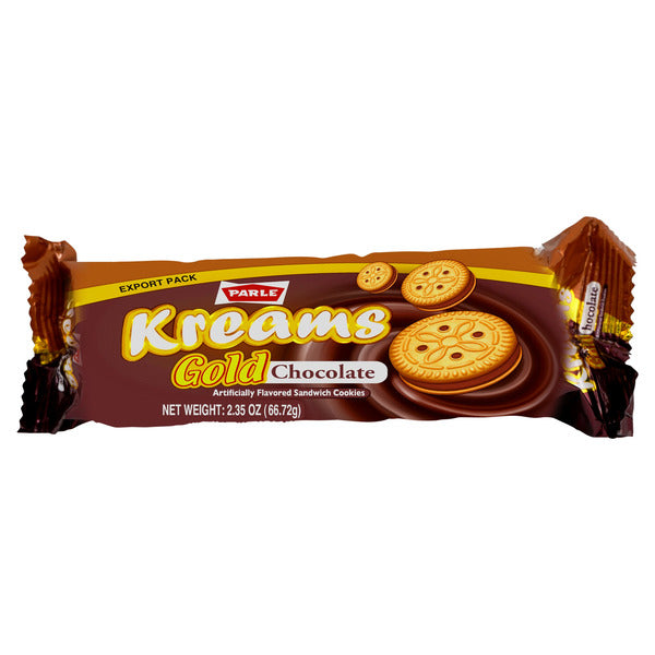 Parle Kreams Gold Chocolate Sandwich Cookies