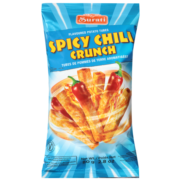 Surati Spicy Chili Crunch Potato Tubes