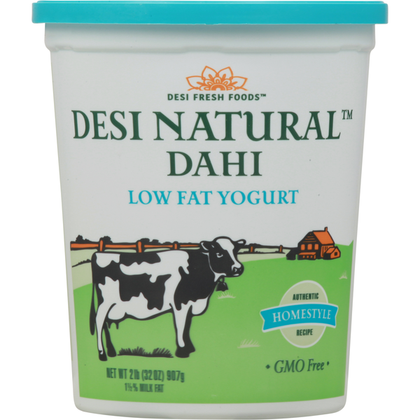 Desi Fresh Foods Desi Natural Yogurt, Low Fat, Dahi