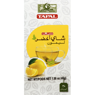 Tapal Tea Green Tea, Lemon, Bags