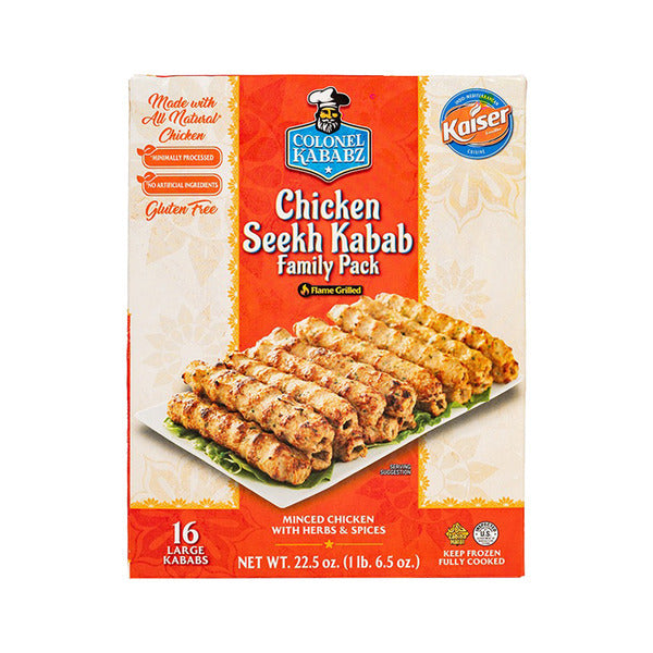 Colonel Kababz Chicken Seekh Kabab Family Pack