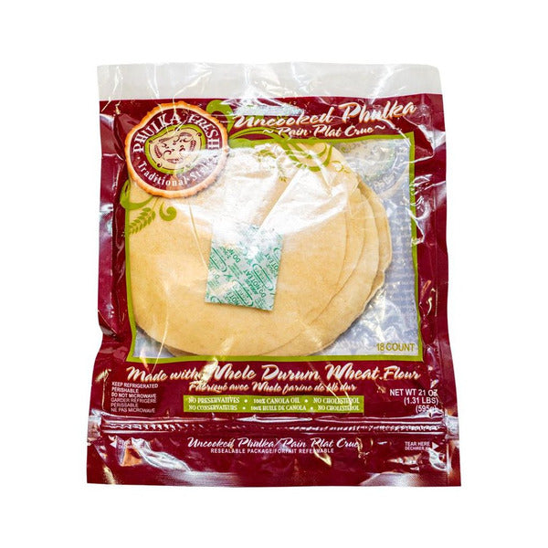 Phulka Fresh Uncooked Phulka Drum Wheat