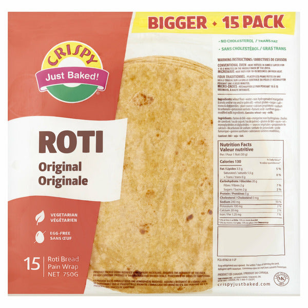 Crispy Just Baked! Original Roti Bread