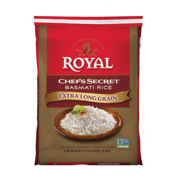 Royal Authentic Chef's Secret Basmati Rice, 40 lbs