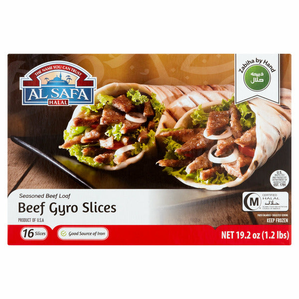Al Safa Foods Seasoned Beef Loaf Gyro Slices