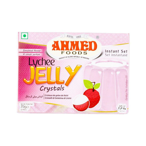 Ahmed foods Lychee Halal Jello Vegetarian Crystal Jelly