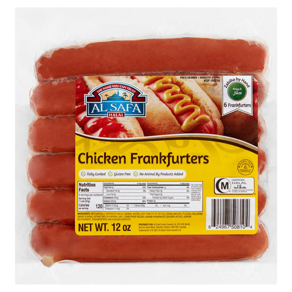 Al Safa Foods Chicken Frankfurters 6 Count
