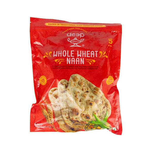 Deep Whole Wheat Naan Bread