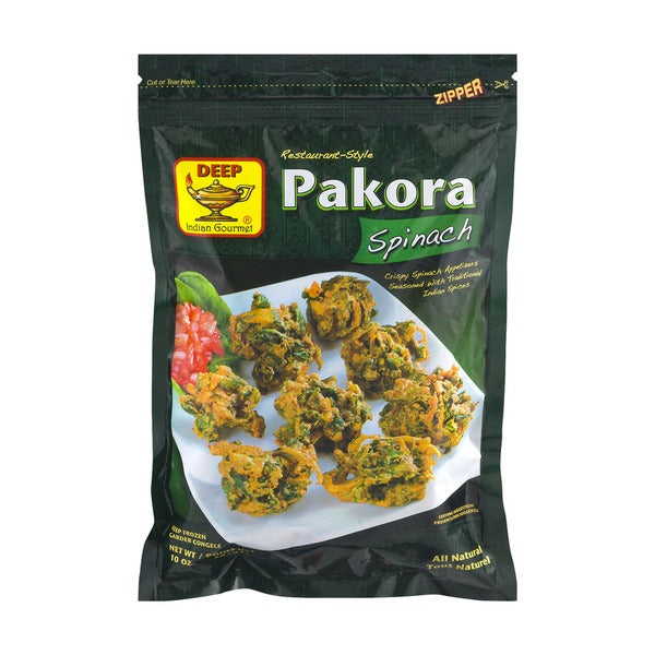 Deep Restaurant-Style Pakora Spinach