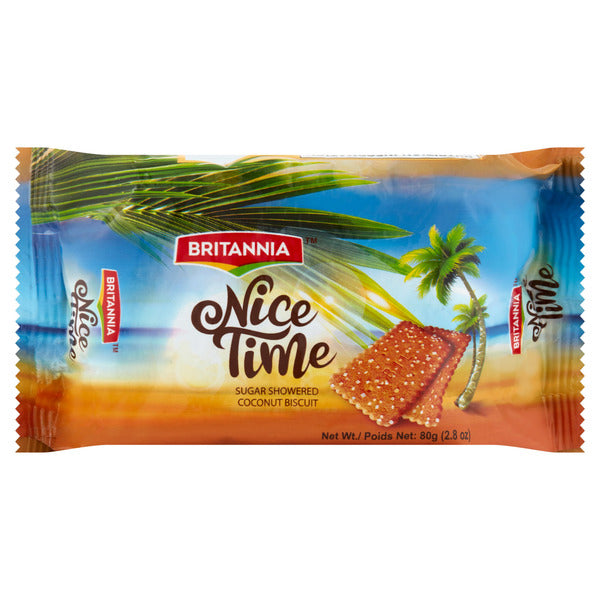 Britannia Nice Time Sugar Showered Coconut Biscuit