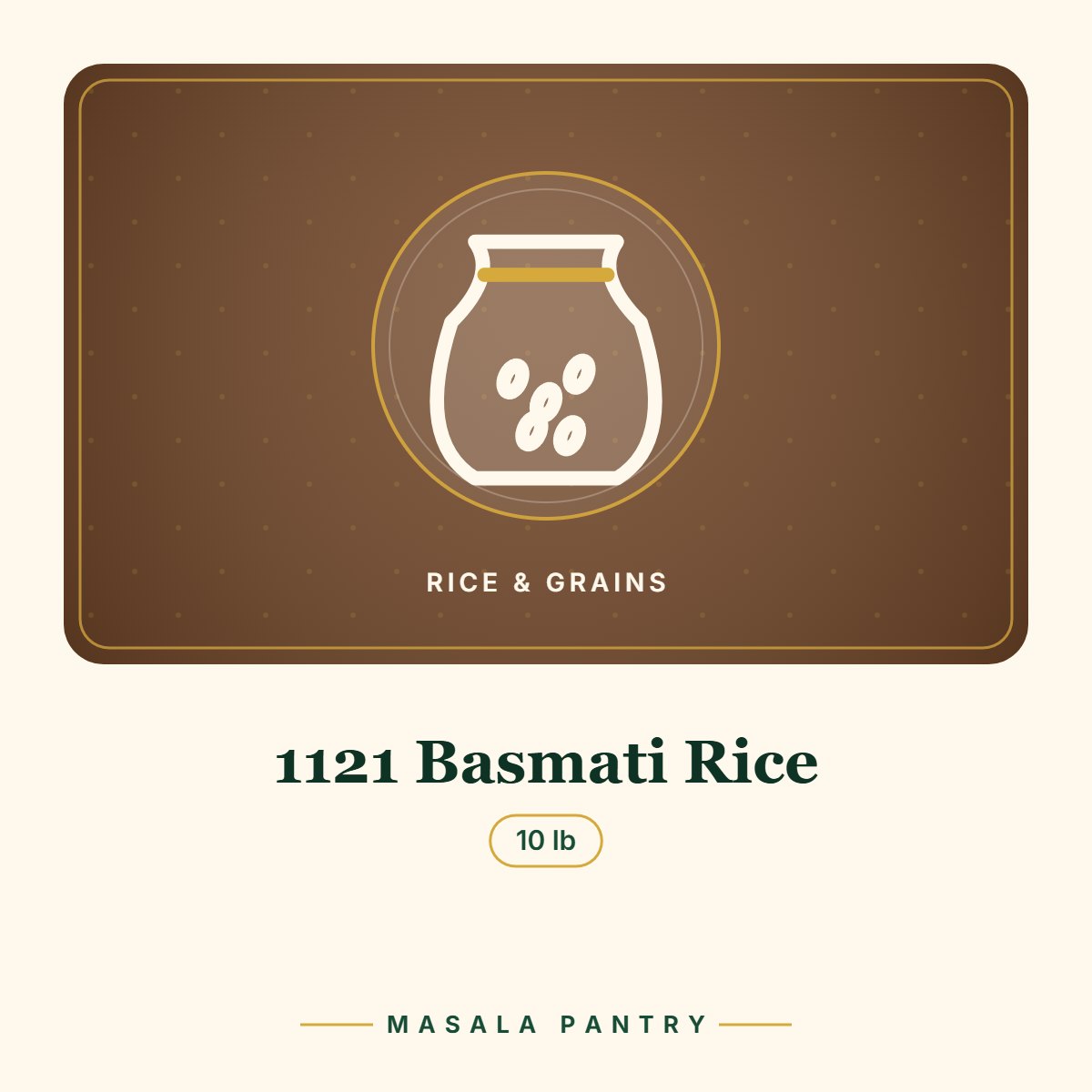 1121 Basmati Rice – Masala Pantry product card