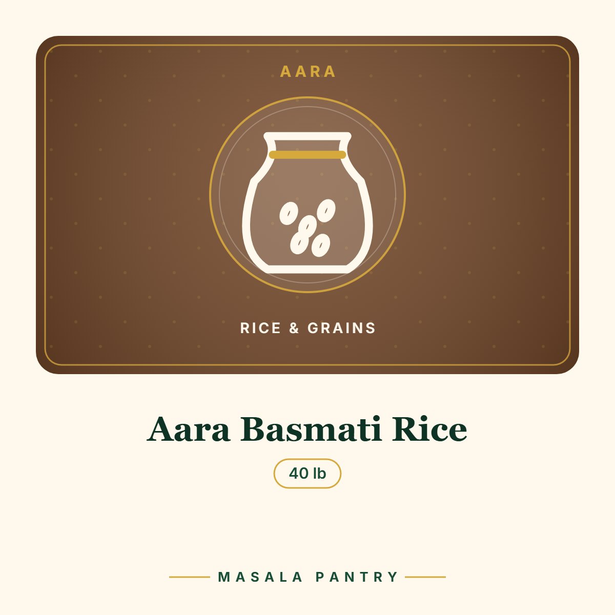 Aara Basmati Rice – Masala Pantry product card