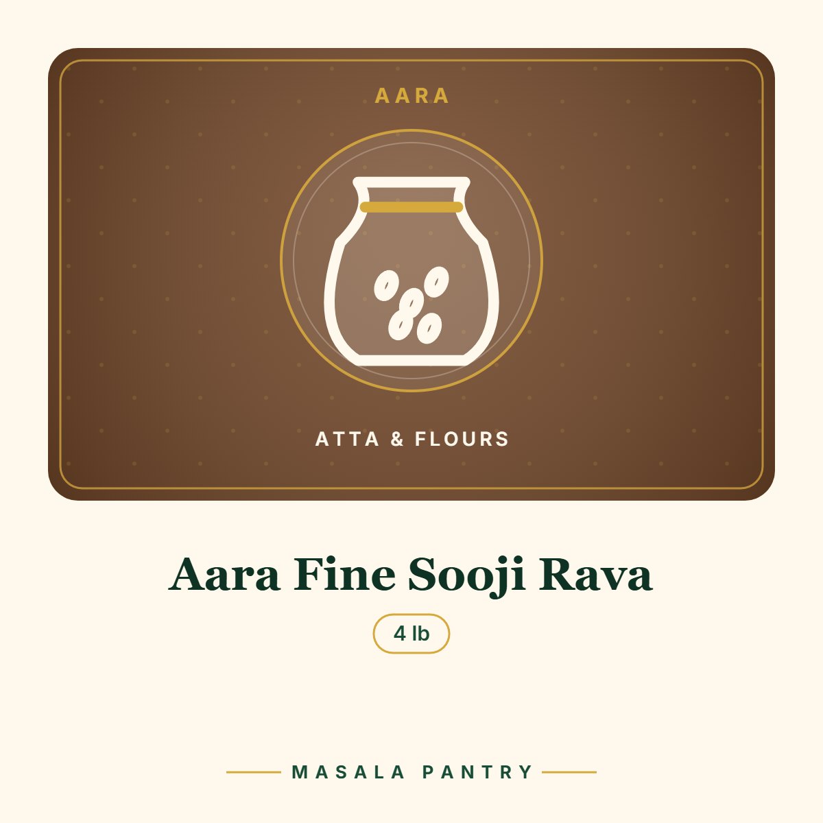 Aara Fine Sooji Rava – Masala Pantry product card