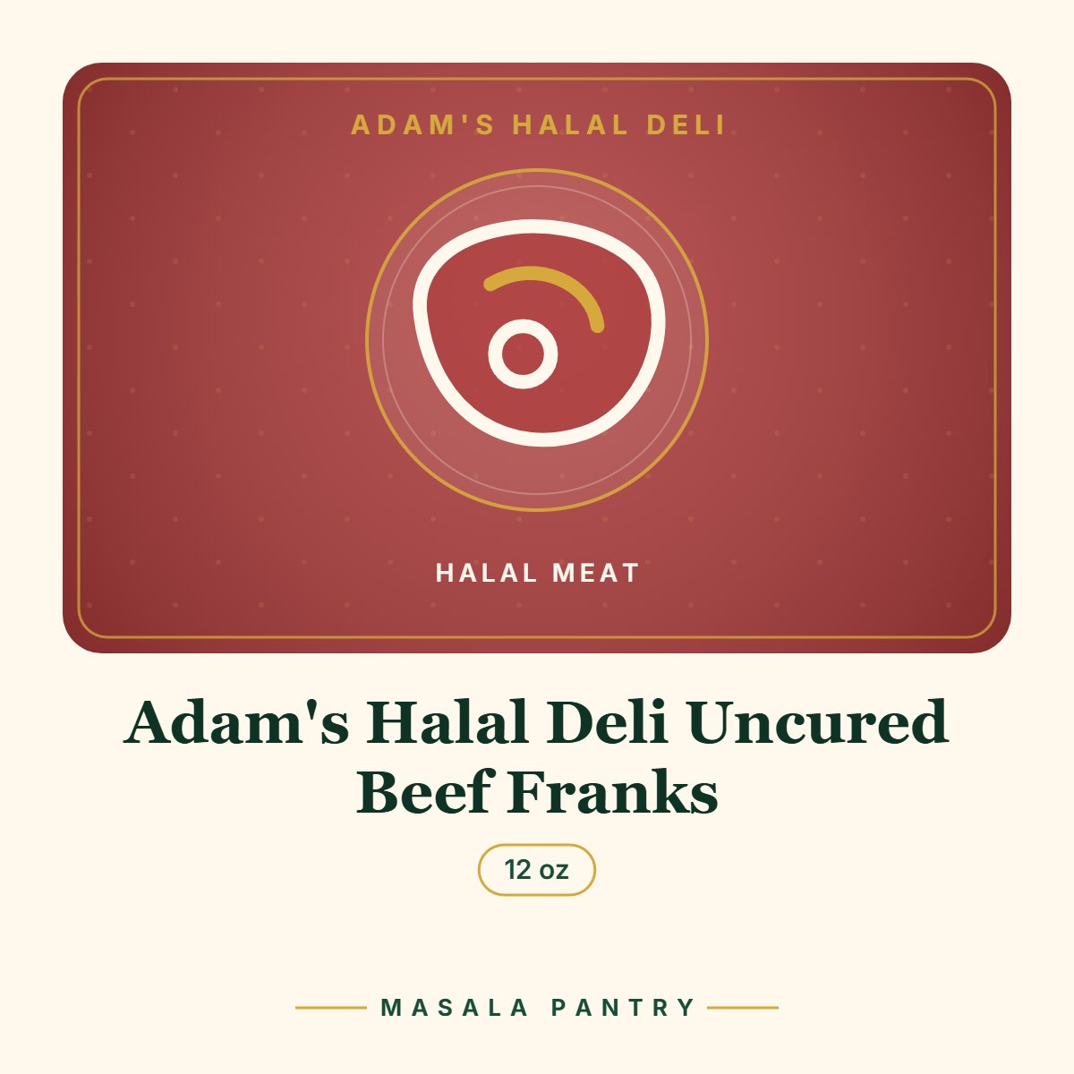 Adam's Halal Deli Uncured Beef Franks – Masala Pantry product card