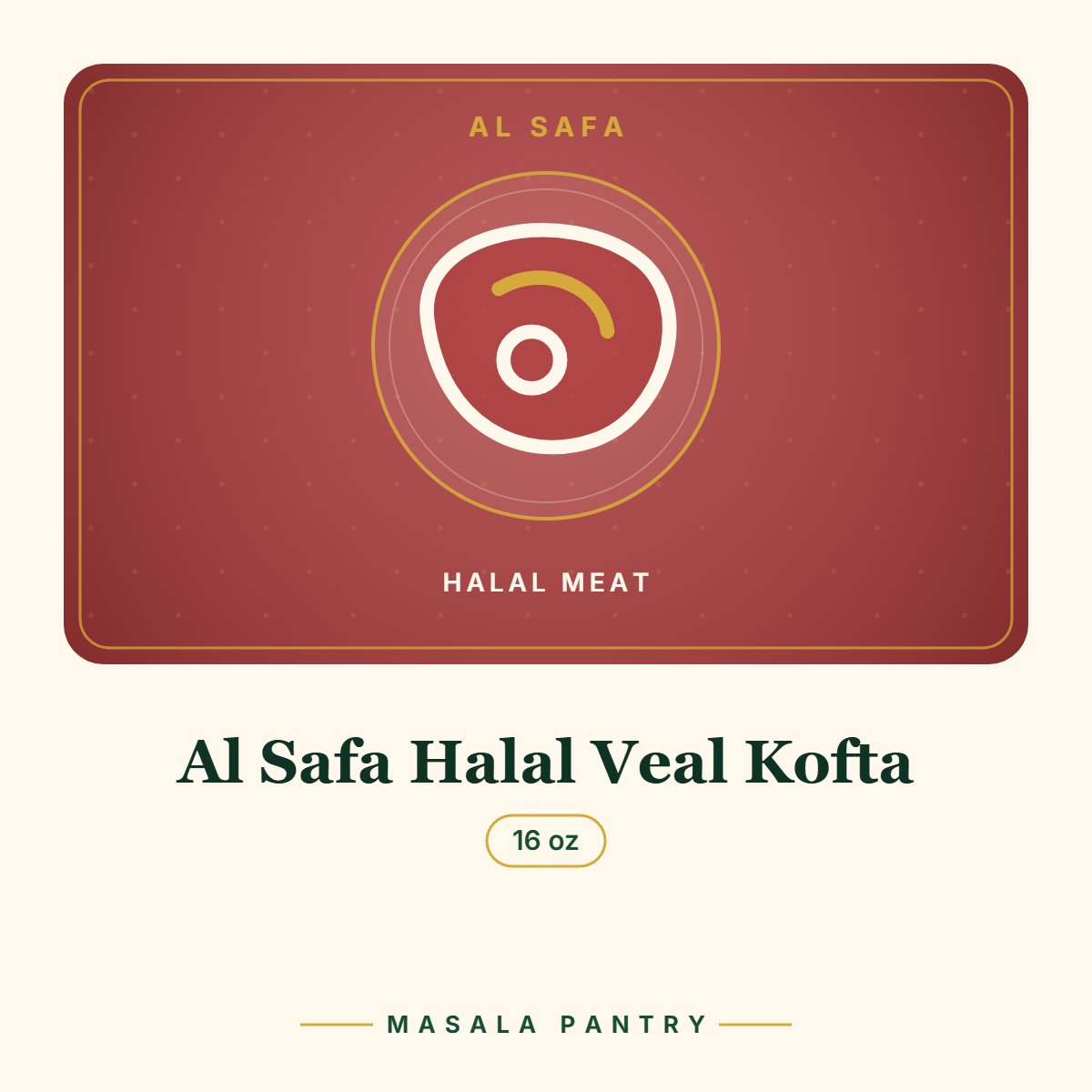 Al Safa Halal Veal Kofta – Masala Pantry product card