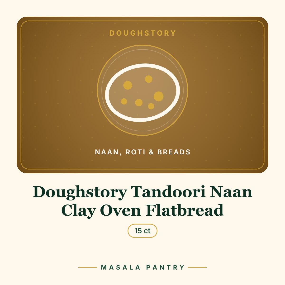 Doughstory Tandoori Naan Clay Oven Flatbread – Masala Pantry product card
