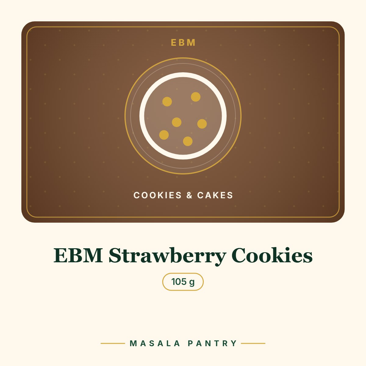 EBM Strawberry Cookies – Masala Pantry product card
