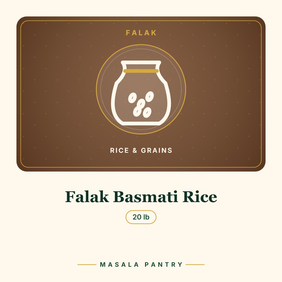 Falak Basmati Rice – Masala Pantry product card