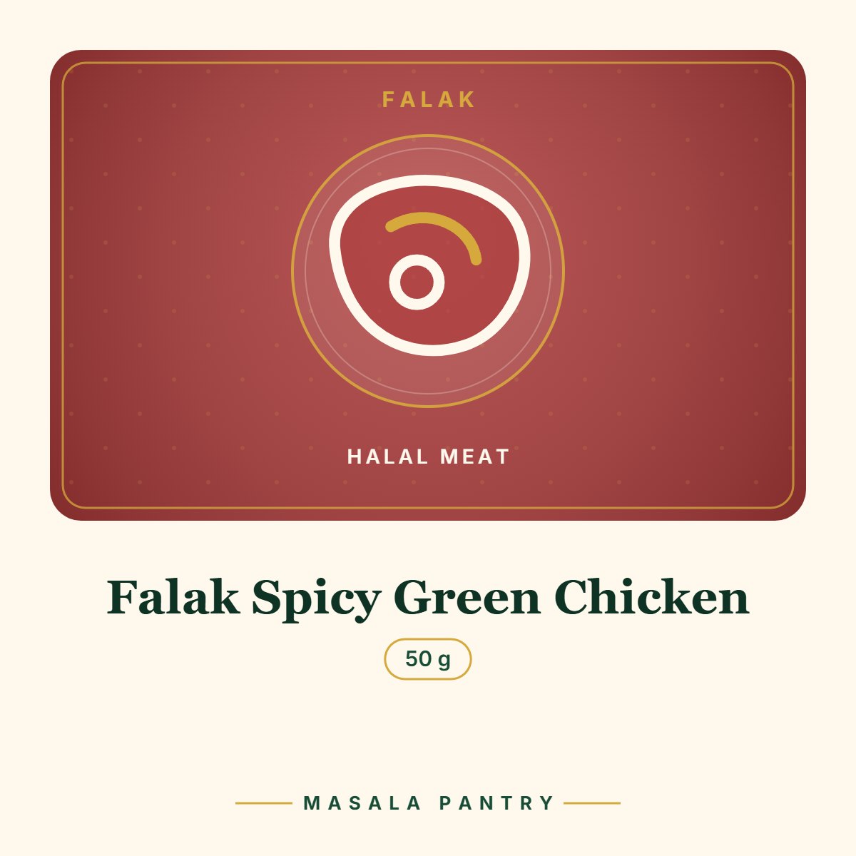 Falak Spicy Green Chicken – Masala Pantry product card