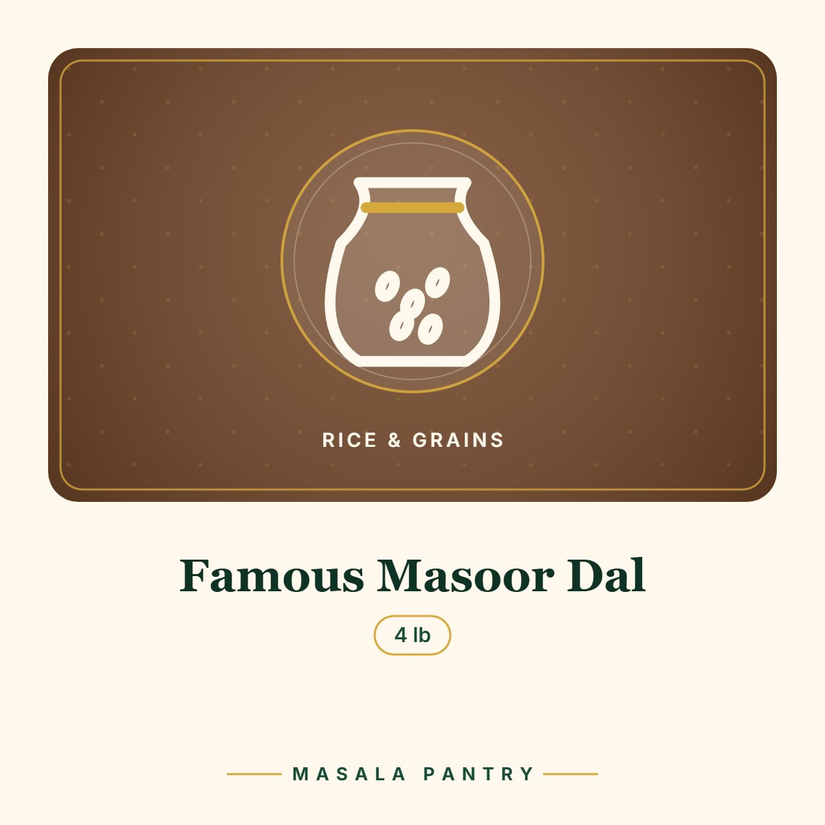 Famous Masoor Dal