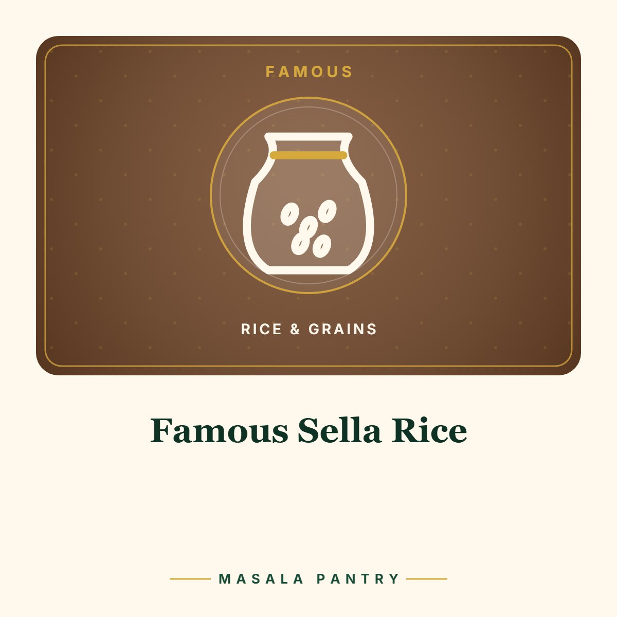 Famous Sella Rice