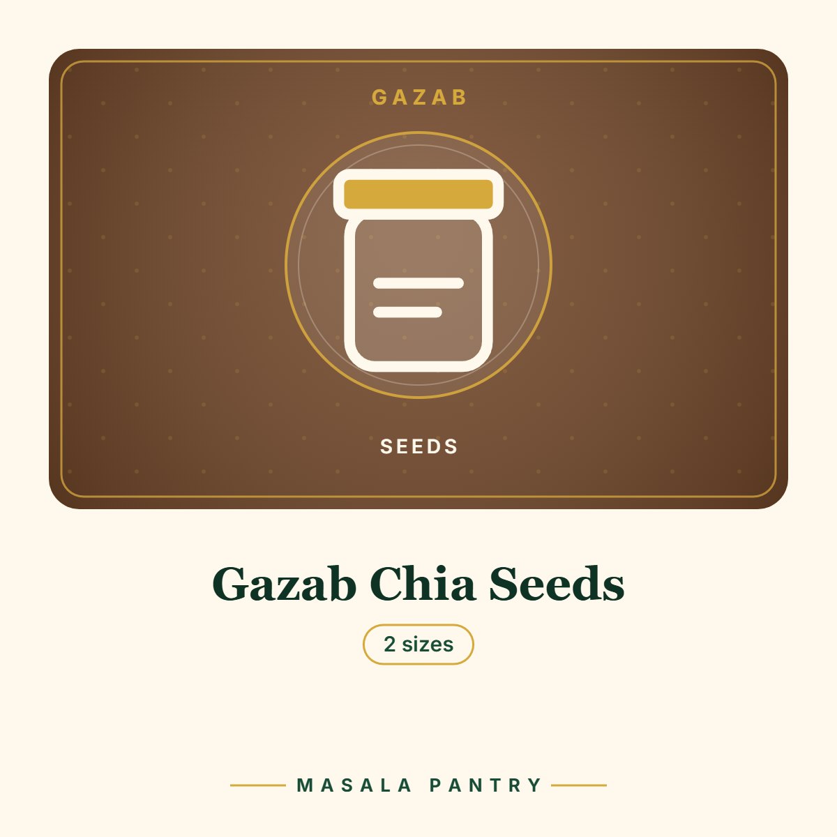 Gazab Chia Seeds – Masala Pantry product card