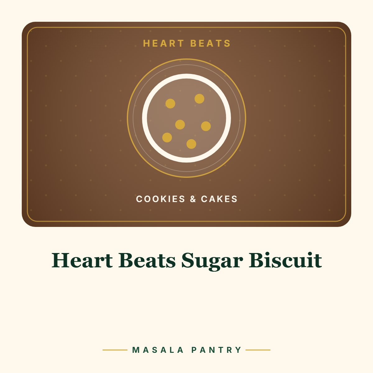 Heart Beats Sugar Biscuit