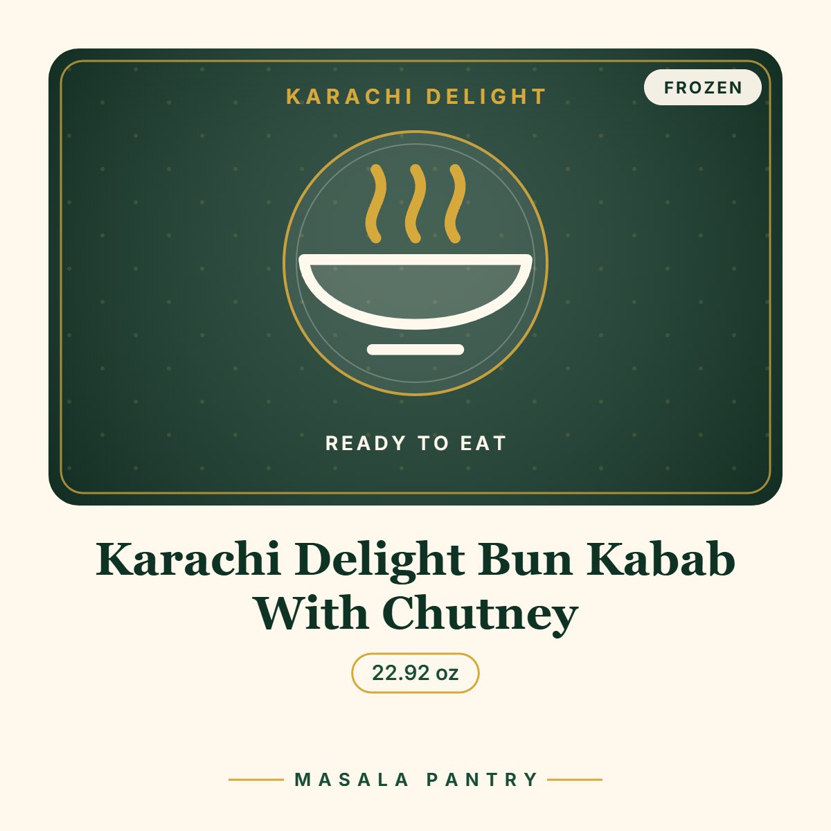Karachi Delight Bun Kabab With Chutney – Masala Pantry product card