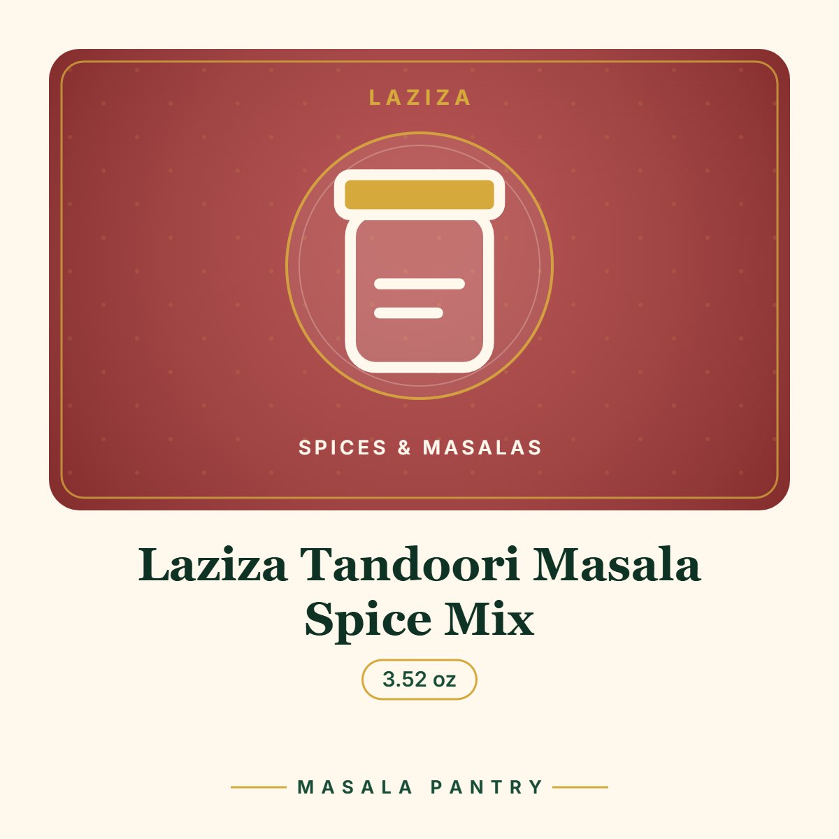Laziza Tandoori Masala Spice Mix – Masala Pantry product card