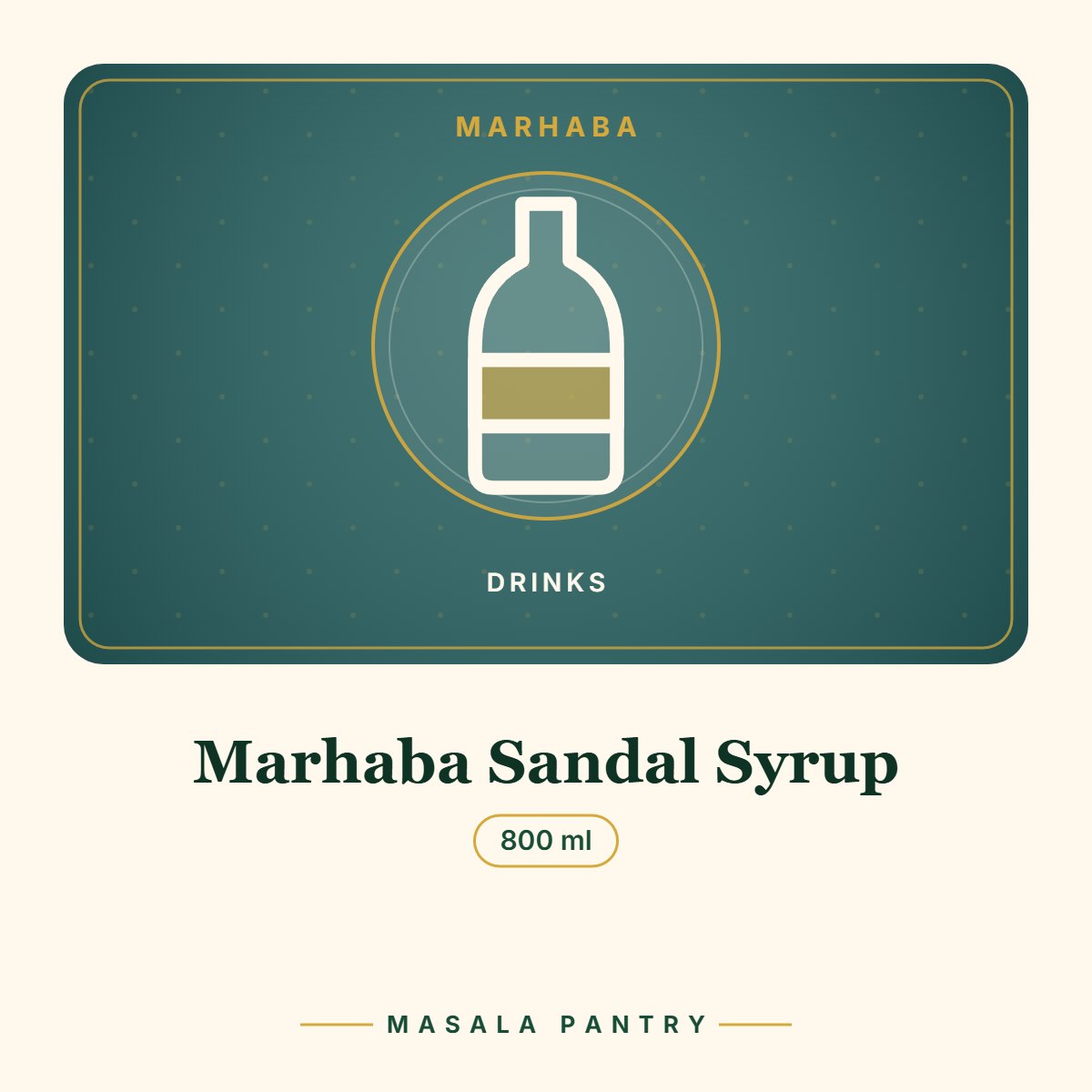 Marhaba Sandal Syrup – Masala Pantry product card