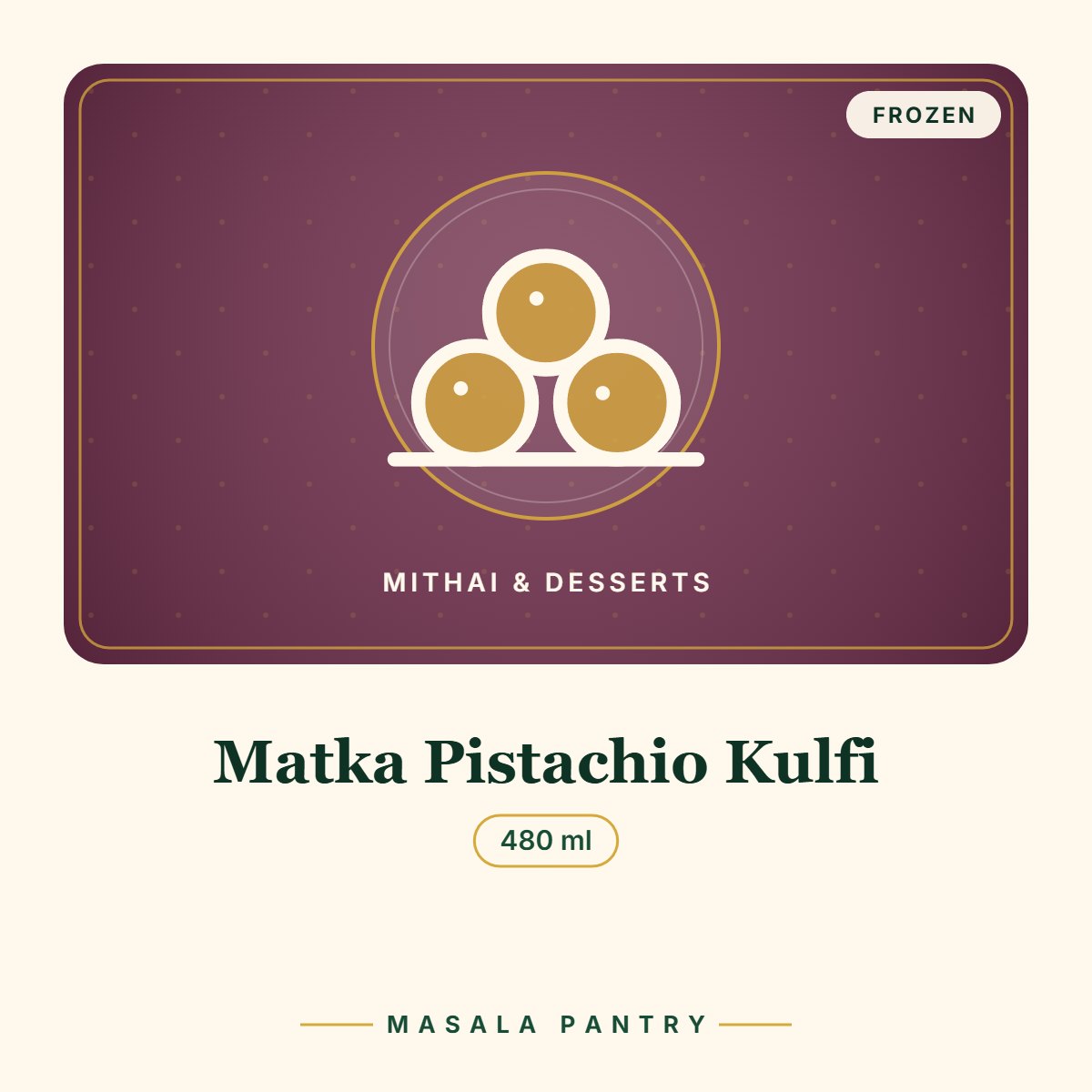 Matka Pistachio Kulfi
