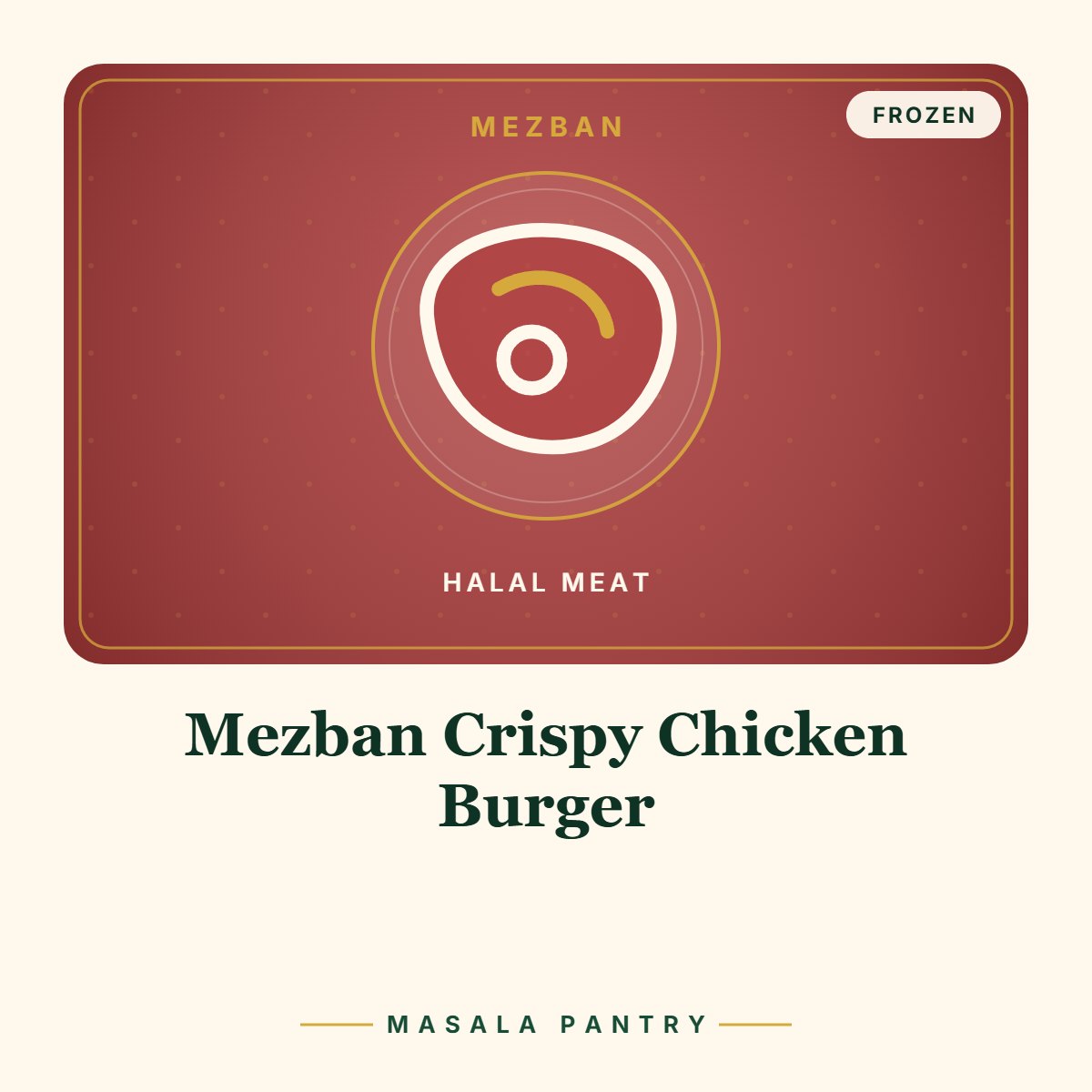 Mezban Crispy Chicken Burger – Masala Pantry product card