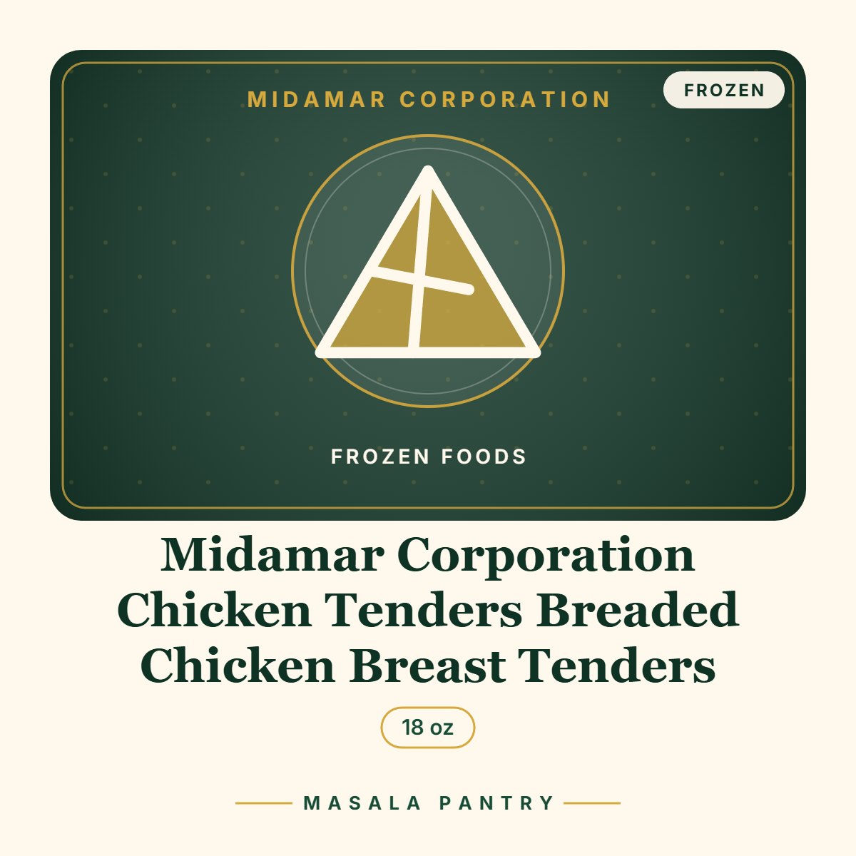 Midamar Corporation Chicken Tenders Breaded Chicken Breast Tenders – Masala Pantry product card