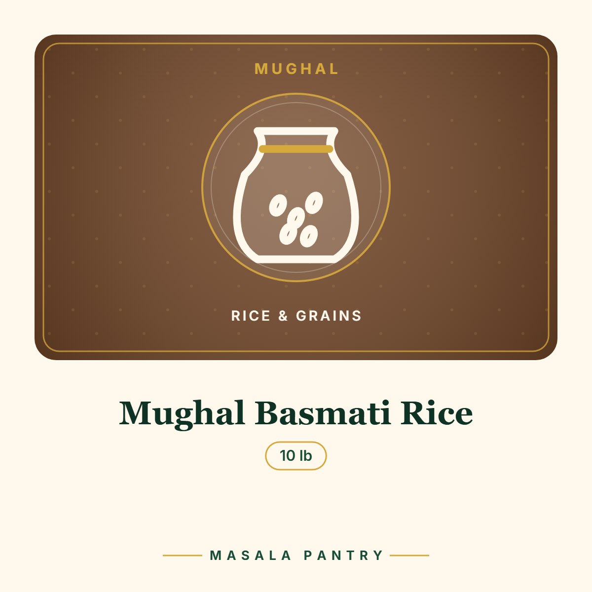 Mughal Basmati Rice – Masala Pantry product card