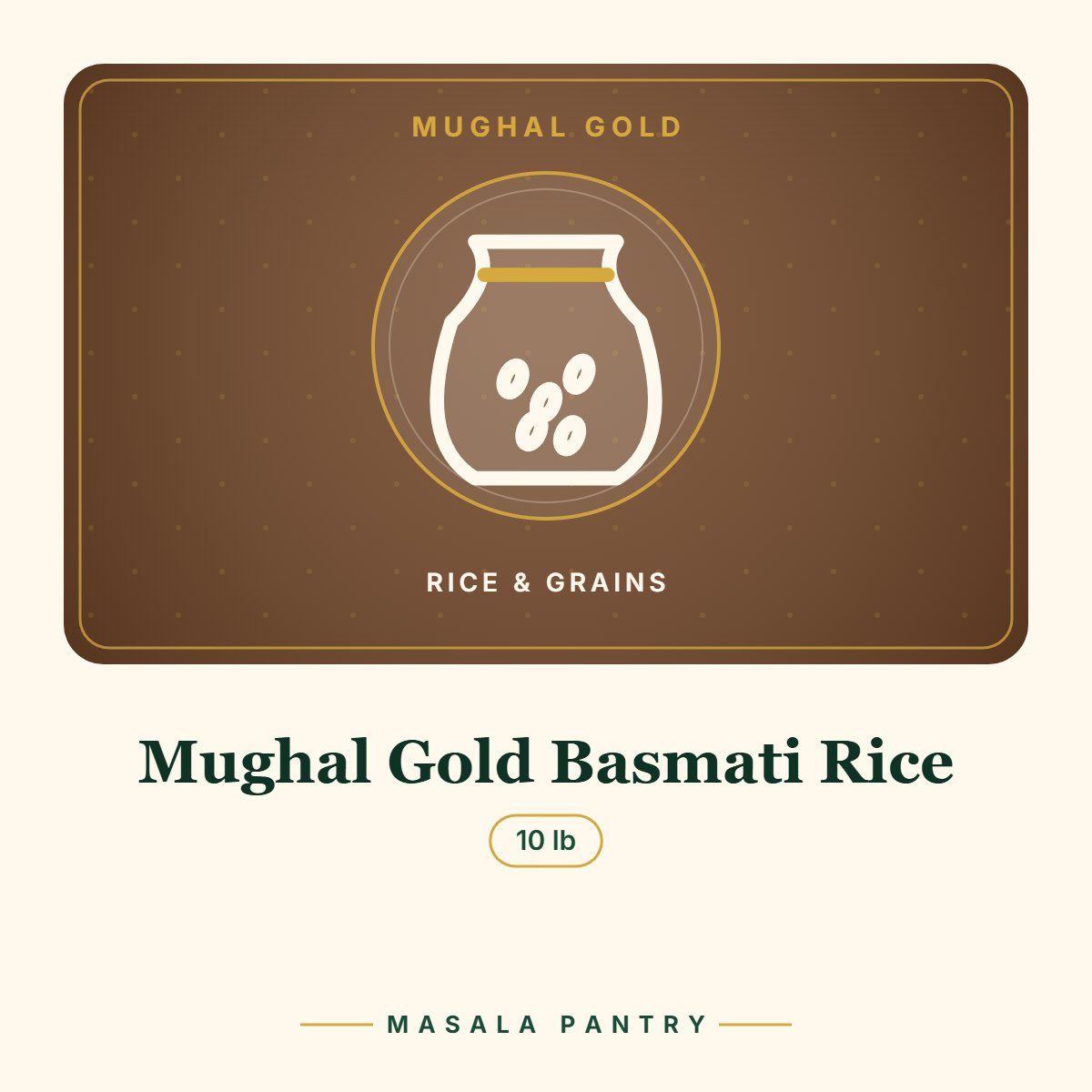 Mughal Gold Basmati Rice – Masala Pantry product card