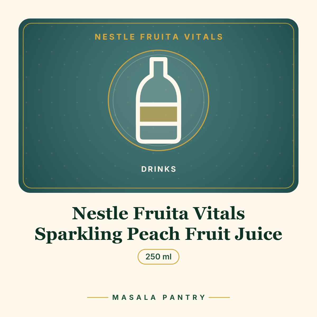 Nestle Fruita Vitals Sparkling Peach Fruit Juice – Masala Pantry product card
